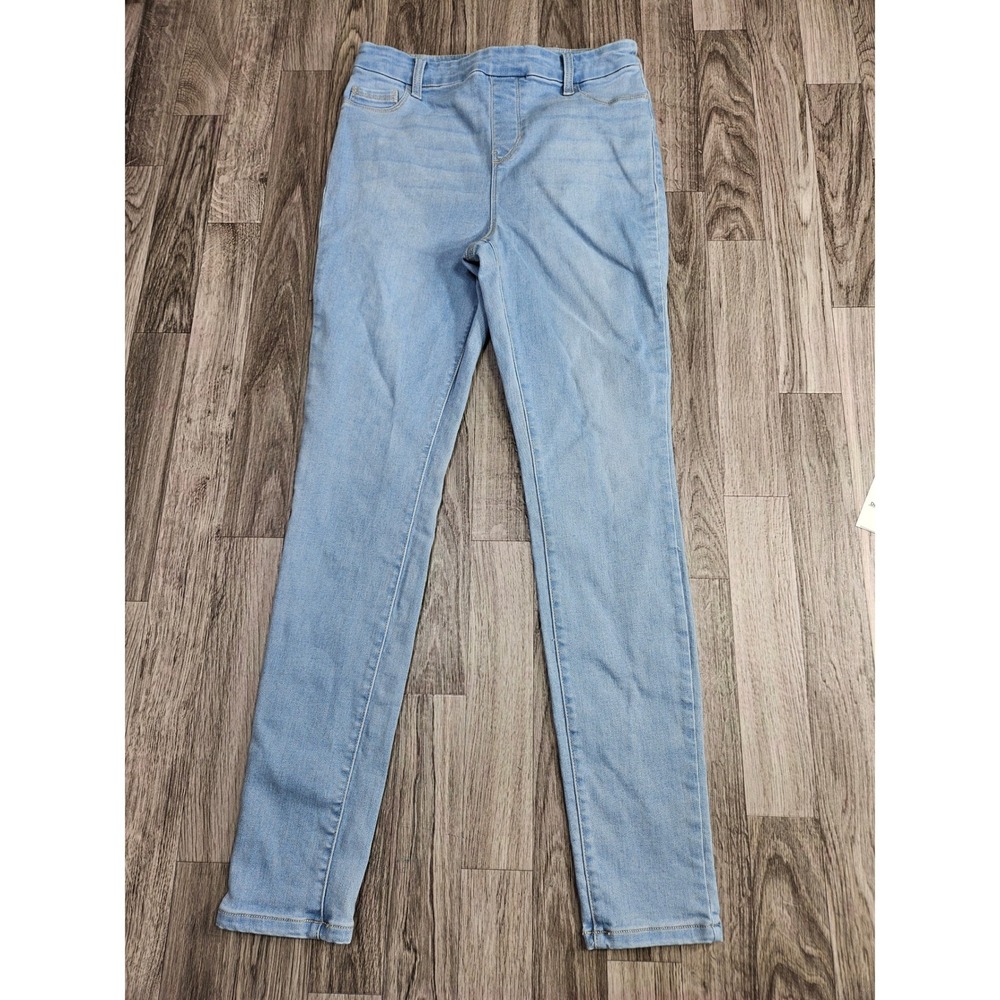 Time and Tru Pull On Skinny Jeans Women XS (0-2) Light Wash Jeggings Denim